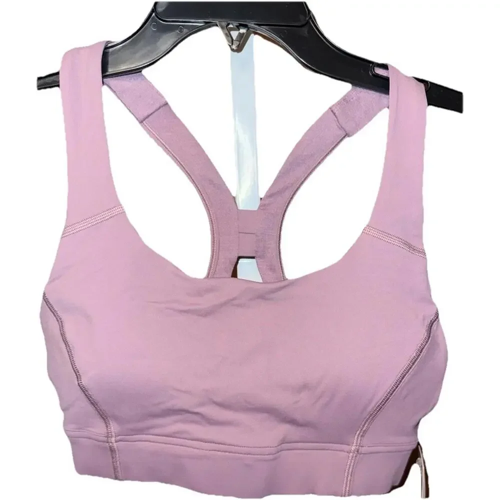 Lululemon Power Through Bra Size 8 Cyber Violet/Lavender Lux( CYRV) Med Support